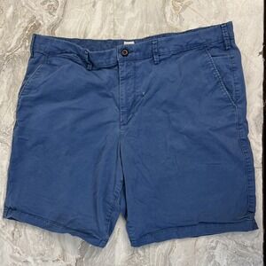 Men's GAP Casual Chino Summer Shorts size 40 Blue 10" Short Inseam Short